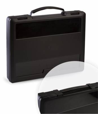КанцРЦ Портфель Стамм с выдвижной ручкой, 270*350*45мм, черный ПФ21